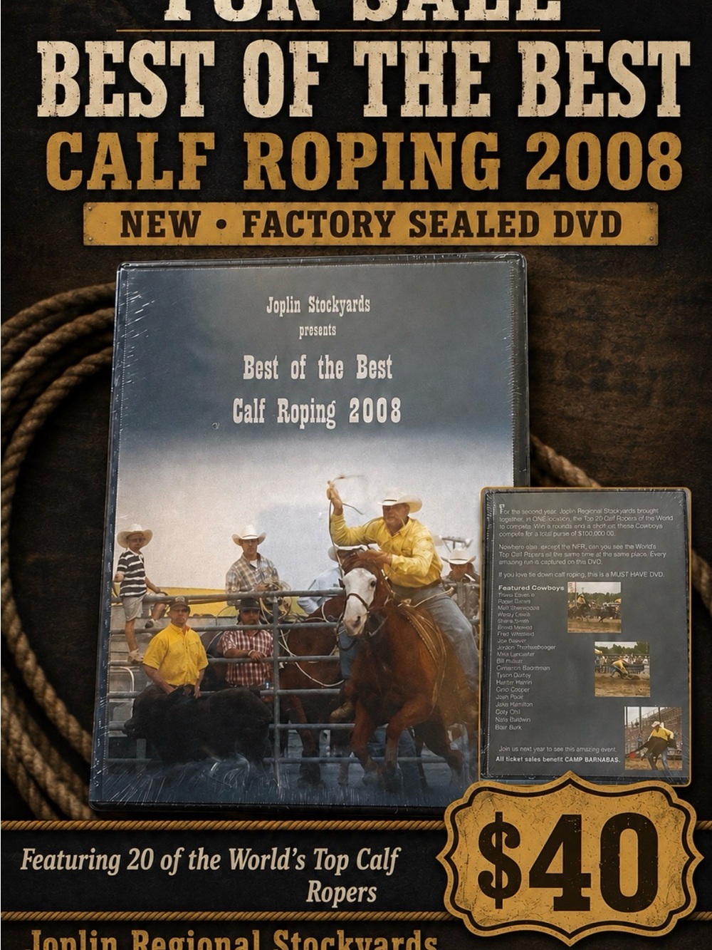 Best of the Best Calf Roping 2008 DVD - Blue Cover